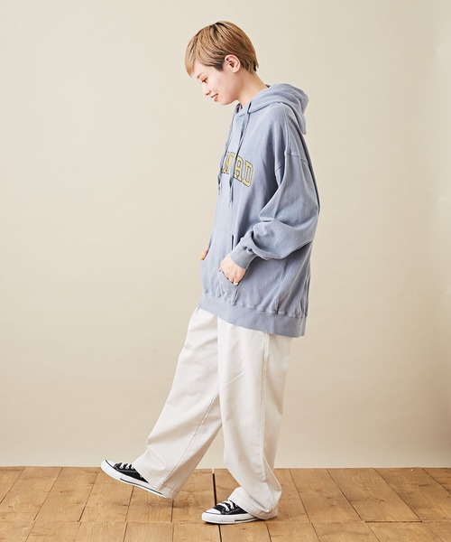 CUBE SUGAR（キューブシュガー）の「ツイル ウエストゴム 無地 タックパンツ（その他パンツ・レディース・ライトグレー/ブラック/ベージュ/グリーン・M）」の8枚目の写真