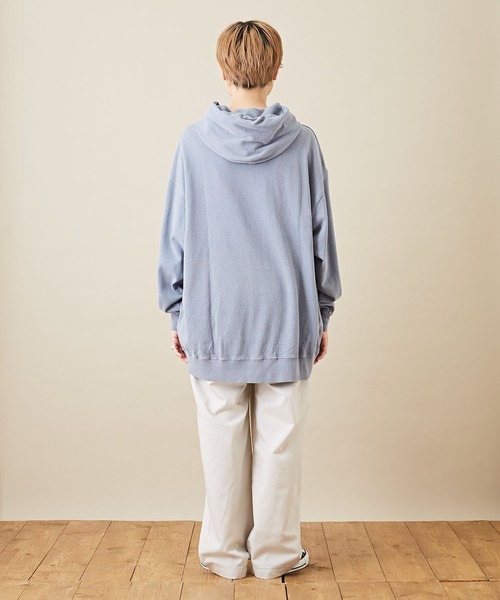 CUBE SUGAR（キューブシュガー）の「ツイル ウエストゴム 無地 タックパンツ（その他パンツ・レディース・ライトグレー/ブラック/ベージュ/グリーン・M）」の9枚目の写真