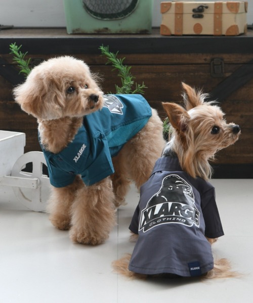 XLARGE（エクストララージ）の「XLARGE/オージーダックコーチシャツ（ペットウェア・メンズ・グレー/グリーン・2L/3L/S/M/L/XS）」の4枚目の写真