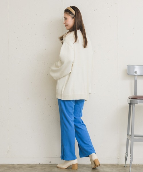 RETRO GIRL(レトロガール)の「ロゴ刺繍BIGVネックカーデ(テーラードジャケット・レディース・イエロー/グリーン/オフホワイト・FREE)」の18枚目の写真