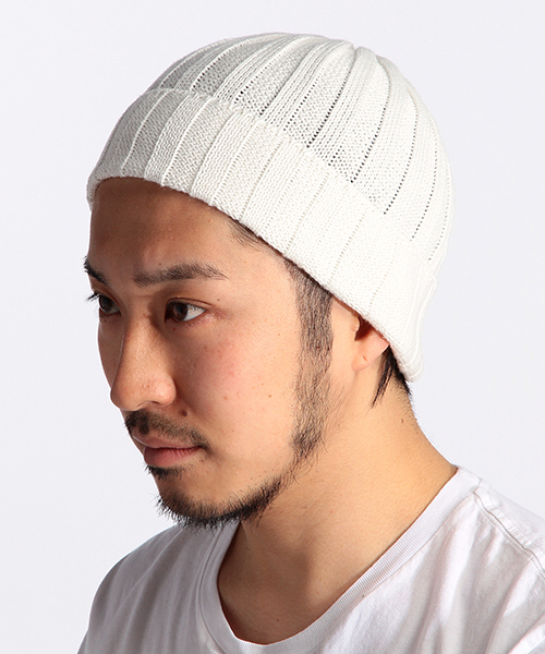 B:MING by BEAMS(ビーミングバイビームス)の「【SMART 7月号掲載】【OCEANS 6月号掲載】ビーミング by ビームス / コットンリネンワッチキャップ(ニットキャップ/ビーニー・メンズ・ホワイト/ライトグレー/ブラック/ベージュ/ブルー/インディゴブルー/ネイビー・ONE SIZE)」の2枚目の写真
