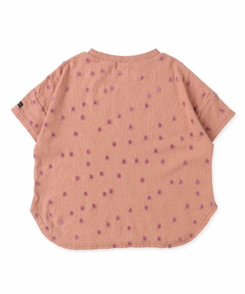 quoti use fith（クゥオティ　ユース　フィス）の「ポコポコドットジャガード 半袖 ラウンドTシャツ（Tシャツ/カットソー・キッズ・オレンジ/ホワイト/ネイビー・90/110/80/120/130/100）」の16枚目の写真