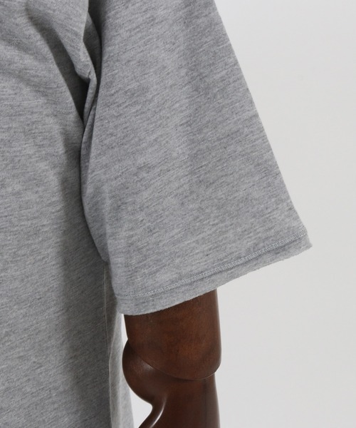 CAMBIO（カンビオ）の「mt7706-カットオフUネック半袖カットソー（Tシャツ/カットソー・メンズ・モカ/ブラック/ホワイト/グレー/ネイビー・S/M/L）」の21枚目の写真