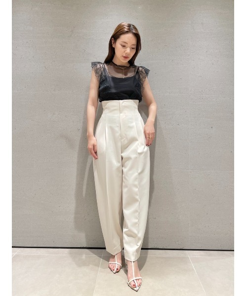 LILY BROWN（リリーブラウン）の「【LILY BROWN Lingerie】バッククロス／ブラキャミソール×ショーツセット（ブラ&ショーツ・レディース・グリーン/カーキ/ブラック/ホワイト・SMALL/MEDIUM）」の7枚目の写真