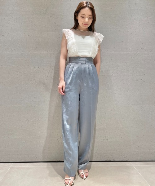 LILY BROWN（リリーブラウン）の「【LILY BROWN Lingerie】バッククロス／ブラキャミソール×ショーツセット（ブラ&ショーツ・レディース・グリーン/カーキ/ブラック/ホワイト・SMALL/MEDIUM）」の18枚目の写真