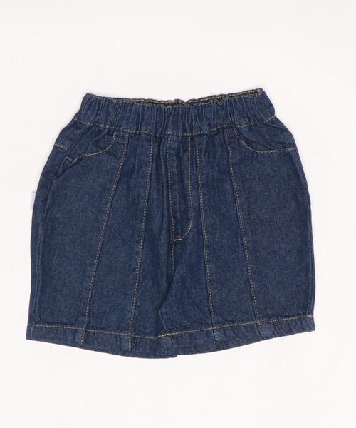 Life Support Products（ライフサポートプロダクツ）の「【コットンUSA】デニムバルーンショートパンツ（80～150cm）（デニムパンツ・キッズ・ネイビー/ストライプ/キナリ・90/100/110/120/80/130/95/140/150）」の12枚目の写真