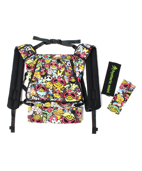 HYSTERIC MINI（ヒステリックミニ）の「Hungry meet the Monsters 総柄  BABY'S 2WAYキャリヤー （その他ベビー用品・キッズ・ホワイト系その他/ブラック系その他・FREE）」の2枚目の写真