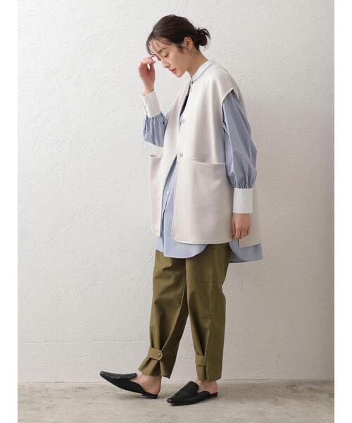 Green　Parks（グリーンパークス）の「ダンボールベスト（ベスト・レディース・ライトベージュ/ブラック・FREE）」の17枚目の写真