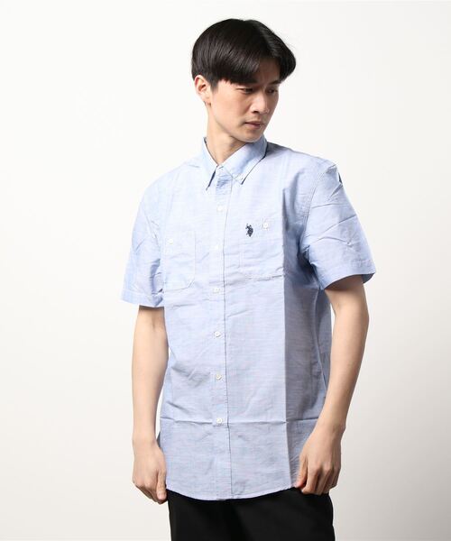 U.S. POLO ASSN.（ユーエスポロアッスン）の「【U.S. POLO ASSN./ユーエスポロアッスン】BUTTON DOWN SHIRTS(UN)（シャツ/ブラウス・メンズ・ホワイト/ピンク/ブルー/ミント・MEDIUM/X-LARGE/XX-LARGE/LARGE）」の3枚目の写真
