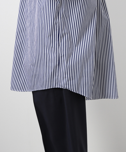 JOURNAL STANDARD SELECT（ジャーナルスタンダードセレクト）の「【TRISECT 2】THOMAS MAISON / トーマスメイソン FAT ボタンダウン シャツ（シャツ/ブラウス・メンズ・ネイビー/ダークブルー/オレンジ・SMALL/MEDIUM/LARGE）」の4枚目の写真