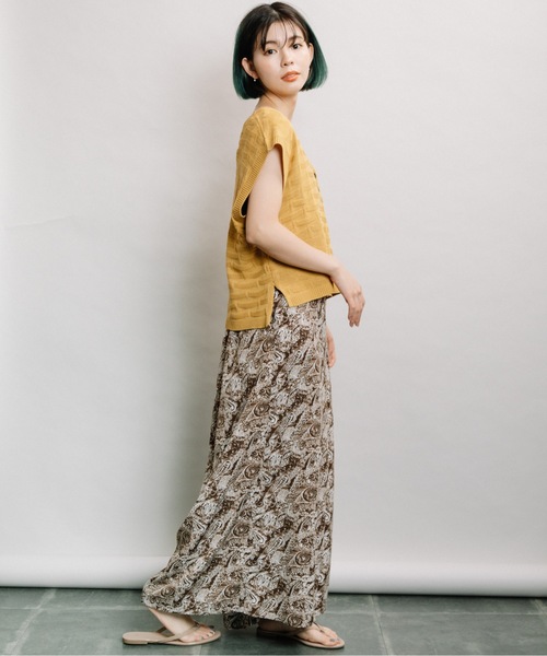 refinedworks(リファインドワークス)の「麻タッチAC釦付きベスト(ベスト・レディース・チャコールグレー/オフホワイト/イエロー・FREE)」の20枚目の写真