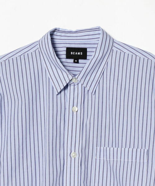 BEAMS（ビームス）の「BEAMS / フェイク レイヤード シャツ（シャツ/ブラウス・メンズ・ブラウン/サックスブルー・SMALL/MEDIUM/LARGE/X-LARGE）」の15枚目の写真