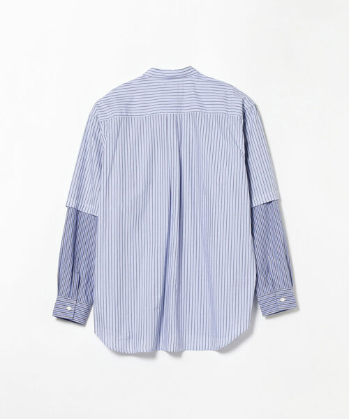 BEAMS（ビームス）の「BEAMS / フェイク レイヤード シャツ（シャツ/ブラウス・メンズ・ブラウン/サックスブルー・SMALL/MEDIUM/LARGE/X-LARGE）」の18枚目の写真
