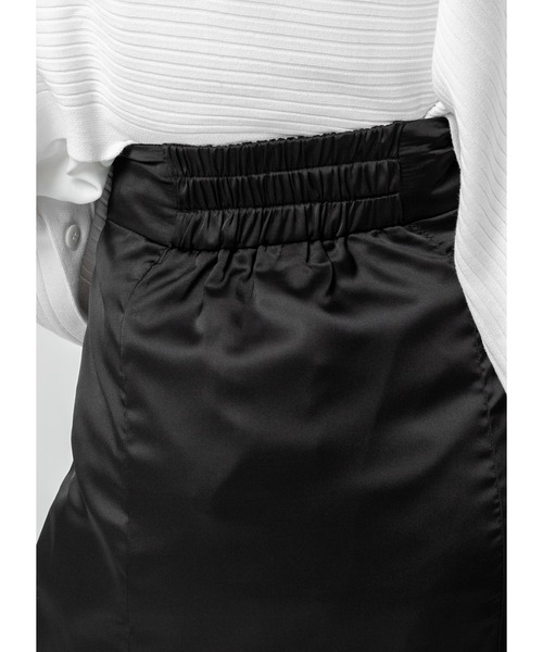 Adoon plain（アドーンプレーン）の「サテンマーメイドスカート（スカート・レディース・ブラック/オリーブ/グレイッシュベージュ・MEDIUM/LARGE）」の14枚目の写真