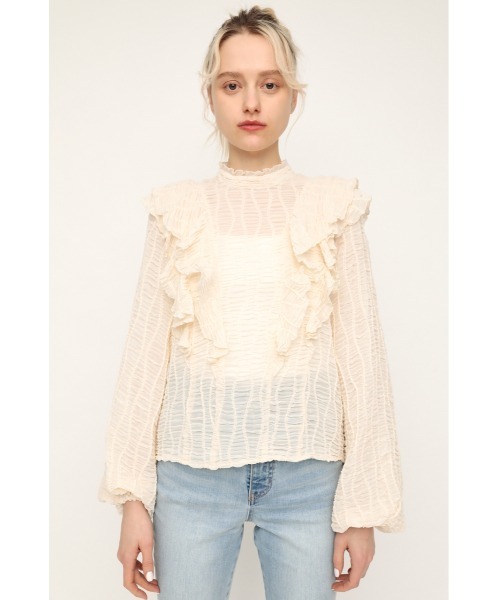 SLY（スライ）の「LIMITED ITEM RUFFLE BLOUSE ラッフル ブラウス 