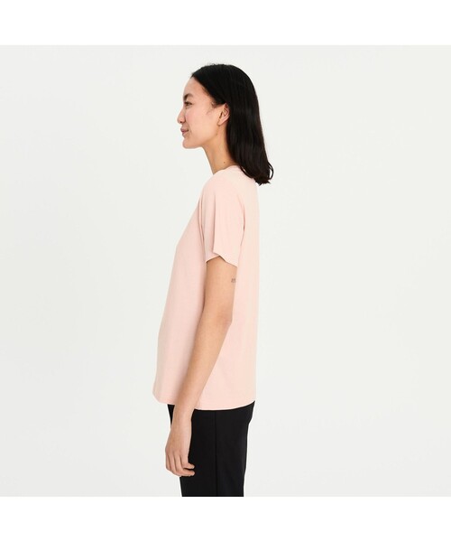 AIGLE（エーグル）の「吸水速乾 AIGLE ロゴ半袖Tシャツ（Tシャツ/カットソー・レディース・ホワイト/ダークグリーン/グリーン/ライトピンク・S/M/L）」の12枚目の写真