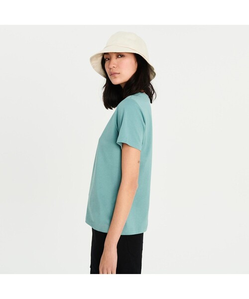 AIGLE（エーグル）の「吸水速乾 AIGLE ロゴ半袖Tシャツ（Tシャツ/カットソー・レディース・ホワイト/ダークグリーン/グリーン/ライトピンク・S/M/L）」の11枚目の写真