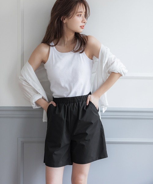 coca（coca）（コカ）の「吸汗速乾撥水ハーフパンツ（その他パンツ・レディース・ブラック/キャメル・ONE SIZE）」の2枚目の写真