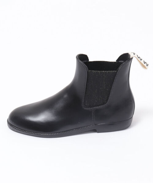 Traditional Weatherwear(トラディショナルウェザーウェア)の「【TRADITIONAL WEATHERWEAR/トラディショナル ウェザーウェア】 SIDE GORE RAIN BOOTS(GLITTER)(ブーツ・レディース・ブラック・38/36/37)」の4枚目の写真
