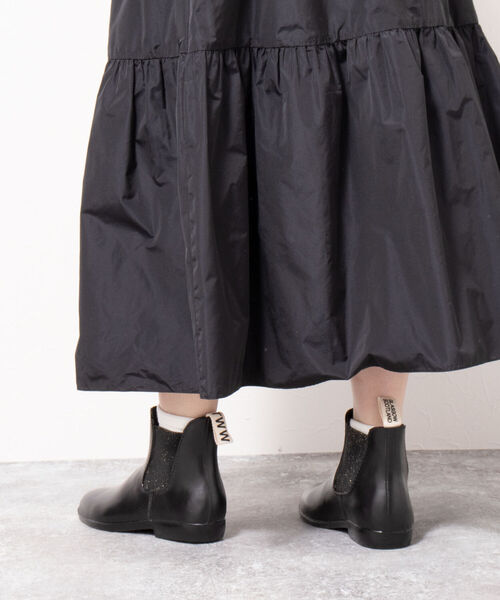 Traditional Weatherwear(トラディショナルウェザーウェア)の「【TRADITIONAL WEATHERWEAR/トラディショナル ウェザーウェア】 SIDE GORE RAIN BOOTS(GLITTER)(ブーツ・レディース・ブラック・38/36/37)」の12枚目の写真
