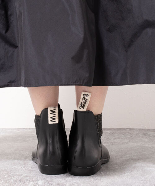 Traditional Weatherwear(トラディショナルウェザーウェア)の「【TRADITIONAL WEATHERWEAR/トラディショナル ウェザーウェア】 SIDE GORE RAIN BOOTS(GLITTER)(ブーツ・レディース・ブラック・38/36/37)」の13枚目の写真
