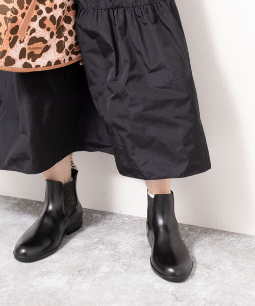 Traditional Weatherwear(トラディショナルウェザーウェア)の「【TRADITIONAL WEATHERWEAR/トラディショナル ウェザーウェア】 SIDE GORE RAIN BOOTS(GLITTER)(ブーツ・レディース・ブラック・38/36/37)」の14枚目の写真