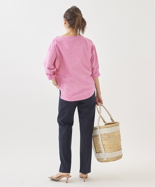 plage（プラージュ）の「Piece dyeバスクシャツ◆（Tシャツ/カットソー・レディース・アイボリー/ピンク・FREE）」の20枚目の写真