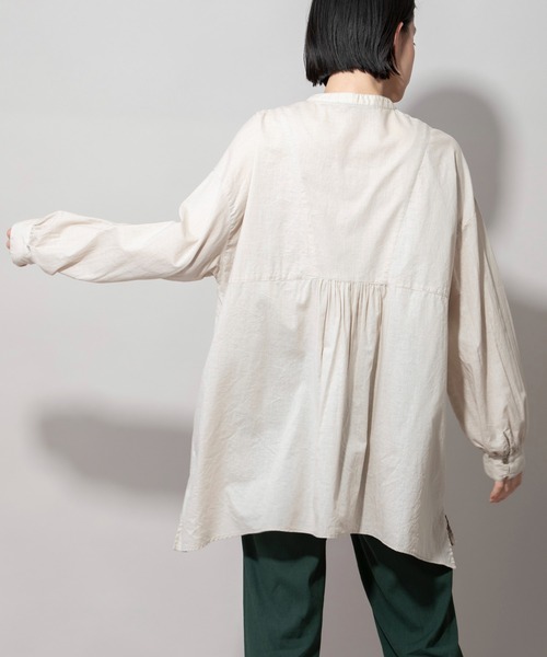 Munich（ミューニック）の「ウォッシュボイルガーゼプルオーバーブラウス（シャツ/ブラウス・レディース・ホワイト/ブラック/グレー/アイボリー・FREE）」の20枚目の写真