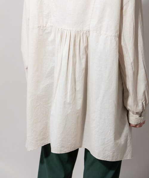 Munich（ミューニック）の「ウォッシュボイルガーゼプルオーバーブラウス（シャツ/ブラウス・レディース・ホワイト/ブラック/グレー/アイボリー・FREE）」の11枚目の写真