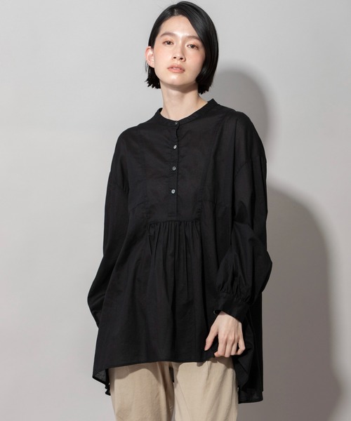 Munich（ミューニック）の「ウォッシュボイルガーゼプルオーバーブラウス（シャツ/ブラウス・レディース・ホワイト/ブラック/グレー/アイボリー・FREE）」の18枚目の写真