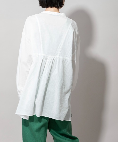 Munich（ミューニック）の「ウォッシュボイルガーゼプルオーバーブラウス（シャツ/ブラウス・レディース・ホワイト/ブラック/グレー/アイボリー・FREE）」の19枚目の写真