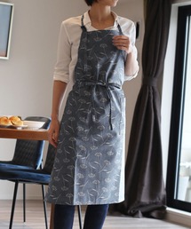 sankyo shokai（サンキョウショウカイ）の「綿麻フラワープリントエプロン日本製（エプロン）」