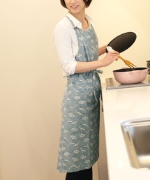 sankyo shokai（サンキョウショウカイ）の「綿麻フラワープリントエプロン日本製（エプロン）」