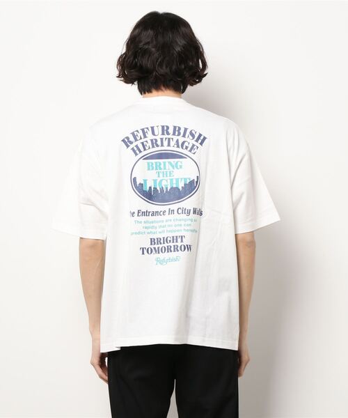 BACK NUMBER（バックナンバー）の「【BACK NUMBER】リファービッシュＴシャツ（Tシャツ/カットソー・メンズ・ライトグレー/パープル/グリーン/ホワイト/ブラック/レッド・L/XL/S/M）」の12枚目の写真