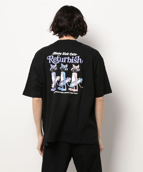 BACK NUMBER（バックナンバー）の「【BACK NUMBER】リファービッシュＴシャツ（Tシャツ/カットソー・メンズ・ライトグレー/パープル/グリーン/ホワイト/ブラック/レッド・L/XL/S/M）」の9枚目の写真