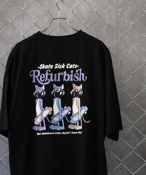 BACK NUMBER（バックナンバー）の「【BACK NUMBER】リファービッシュＴシャツ（Tシャツ/カットソー・メンズ・ライトグレー/パープル/グリーン/ホワイト/ブラック/レッド・L/XL/S/M）」の3枚目の写真