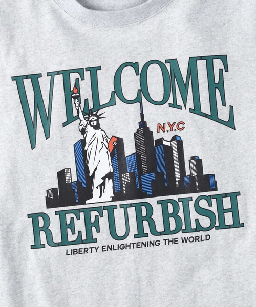 BACK NUMBER（バックナンバー）の「【BACK NUMBER】リファービッシュＴシャツ（Tシャツ/カットソー・メンズ・ライトグレー/パープル/グリーン/ホワイト/ブラック/レッド・L/XL/S/M）」の20枚目の写真