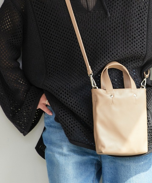 CIAOPANIC TYPY（チャオパニックティピー）の「■ステッチ2wayバッグ（ショルダーバッグ・レディース・ブラック/シルバー/グレー系その他・ONE SIZE）」の12枚目の写真