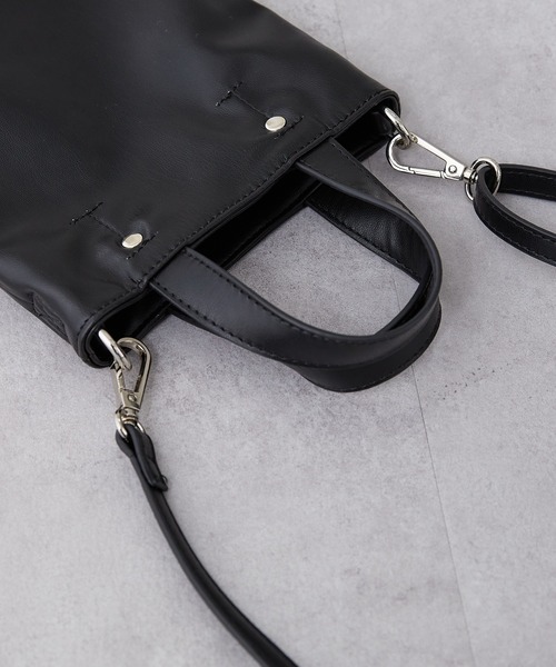 CIAOPANIC TYPY（チャオパニックティピー）の「■ステッチ2wayバッグ（ショルダーバッグ・レディース・ブラック/シルバー/グレー系その他・ONE SIZE）」の10枚目の写真