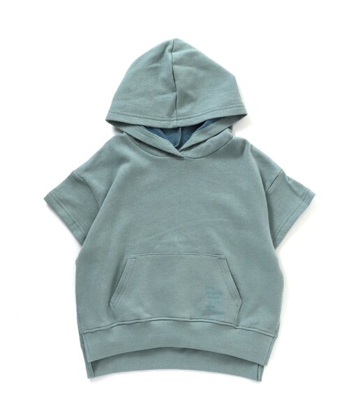 BREEZE（ブリーズ）の「WEB限定 バイカラー半袖パーカー（パーカー・キッズ・ベージュ/グレー/カーキ・110/90/120/140/80/100/130）」の18枚目の写真