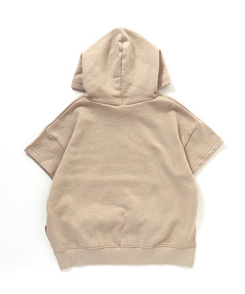 BREEZE（ブリーズ）の「WEB限定 バイカラー半袖パーカー（パーカー・キッズ・ベージュ/グレー/カーキ・110/90/120/140/80/100/130）」の19枚目の写真