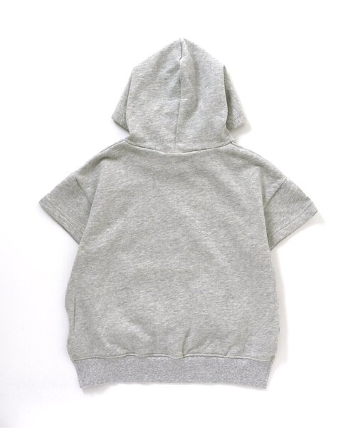 BREEZE（ブリーズ）の「WEB限定 バイカラー半袖パーカー（パーカー・キッズ・ベージュ/グレー/カーキ・110/90/120/140/80/100/130）」の20枚目の写真