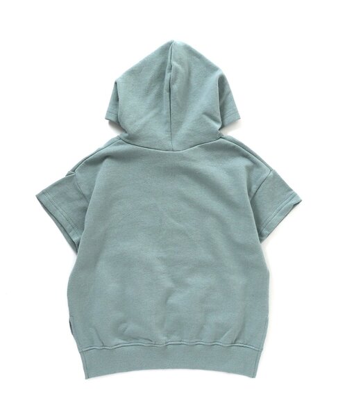 BREEZE（ブリーズ）の「WEB限定 バイカラー半袖パーカー（パーカー・キッズ・ベージュ/グレー/カーキ・110/90/120/140/80/100/130）」の21枚目の写真