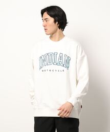 /INDIAN/サテンロゴ オーバーサイズトレーナー