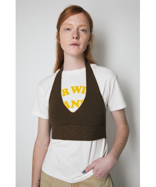 セール Halterneck Knit ビスチェ ベスト Moussy マウジー のファッション通販 Zozotown