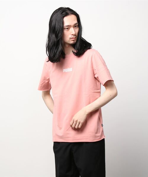 PUMA(プーマ)の「プーマ PUMA MODERN BASICS ベビーテリー Tシャツ_(Tシャツ/カットソー・メンズ・ブラック/スモークピンク/グリーン・M/L/LL/3L)」の1枚目の写真