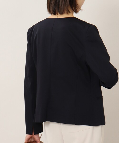 UNTITLED（アンタイトル）の「◆【接触冷感】ストレッチ ノーカラージャケット（ノーカラージャケット・レディース・ブラック/グレー/ダークネイビー・44/48/42/00/01/02/03/04）」の18枚目の写真