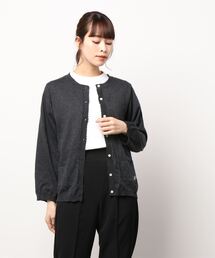 Samansa Mos2 | 【オーガニックコットン／UV加工】刺繍入りカーディガン(カーディガン/ボレロ)