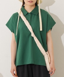 フレンチスリーブワイドポロ