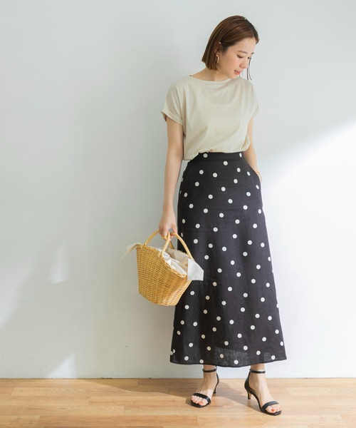 URBAN RESEARCH（アーバンリサーチ）の「ペルビアンコットンTシャツ（Tシャツ/カットソー・レディース・グリーン系その他/ブラック/オレンジ/ホワイト/グレー系その他/ブラウン系その他/グリーン・FREE）」の19枚目の写真